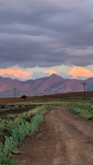 Sunset in the valley